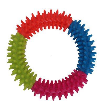 4 Colours Ring TPR pet Dog Toy