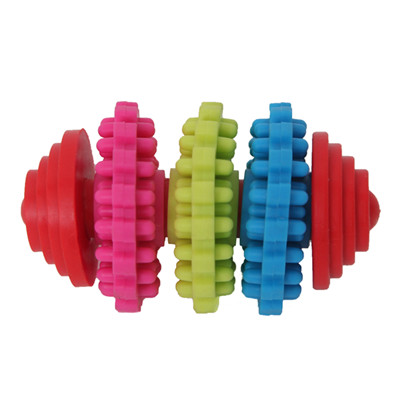 Spin 3 Colours Gear TPR pet Dog Toy