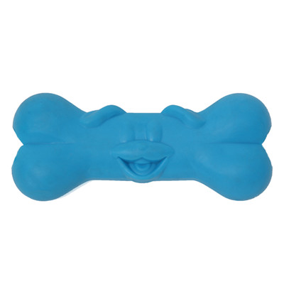 Dog Face Treat Bone TPR pet Dog Toy